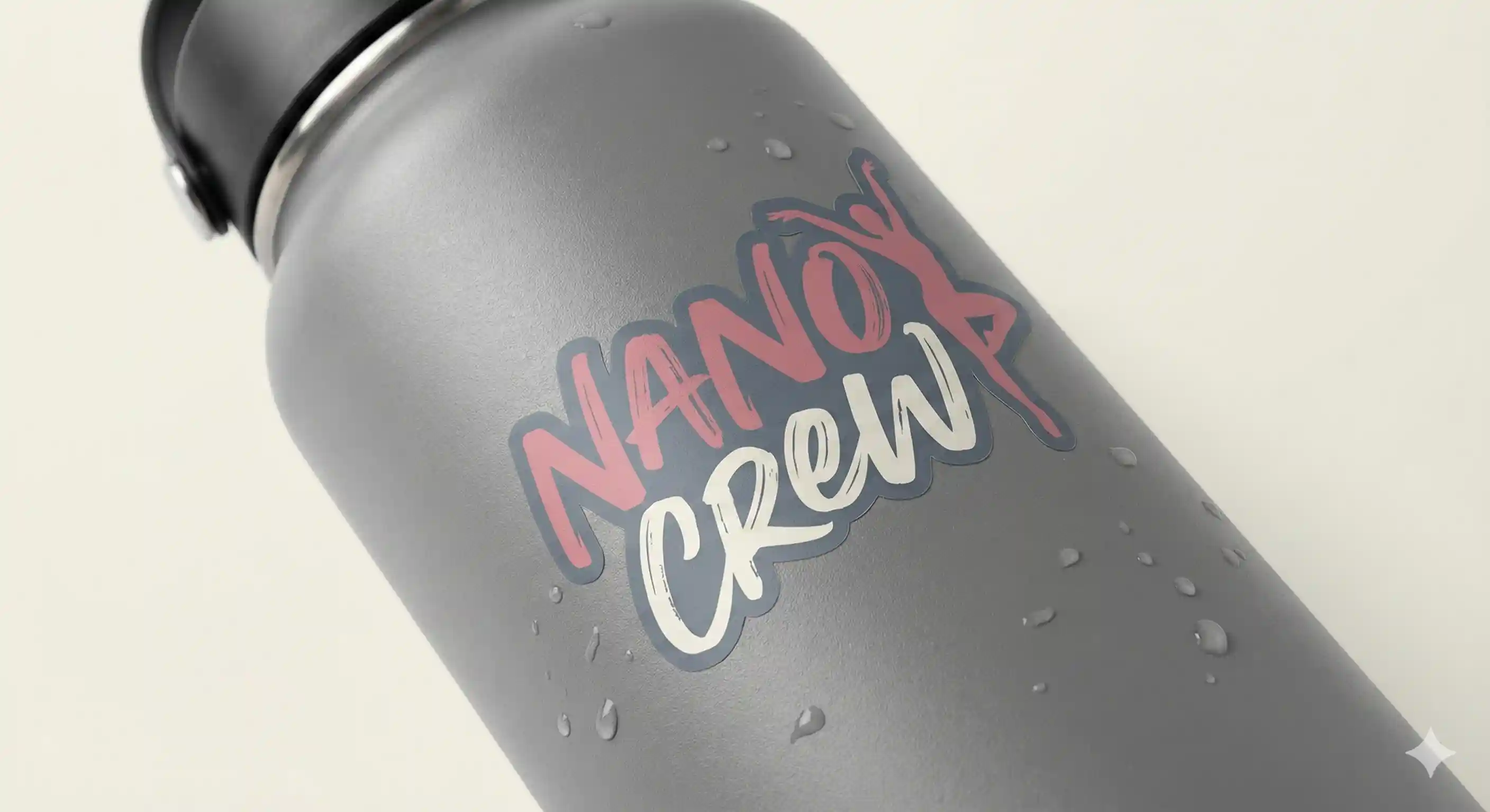 Custom waterproof vinyl sticker for dancer water bottles and bags